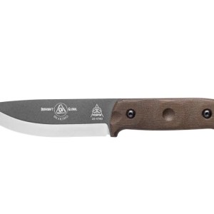 TOPS Brakimo knife green canvas Micarta handle bushcraft survival