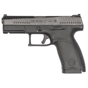CZ P-10 C 9mm compact pistol with 4.02-inch barrel and black polymer frame