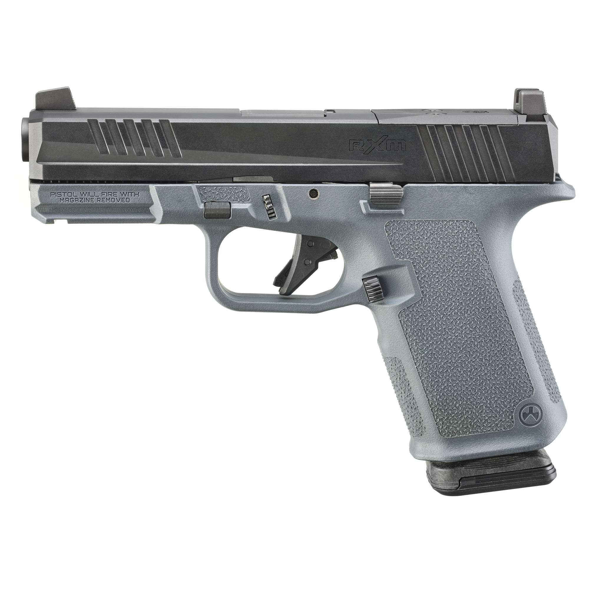 Ruger RXM 9mm pistol Stealth Gray Magpul enhanced grip optics ready 4 inch barrel