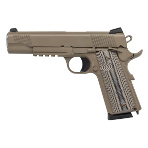 Tisas 1911 Duty Raider 45 ACP pistol with 5-inch barrel and tactical accessory rail
